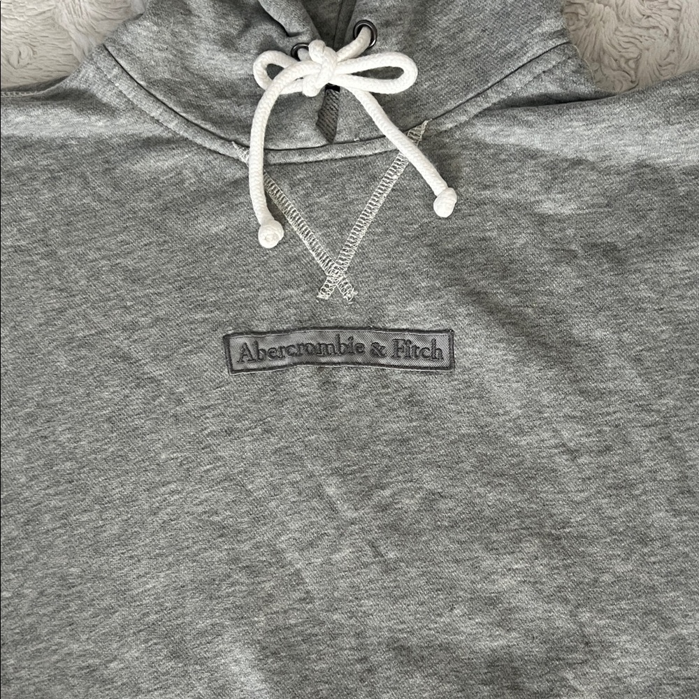 Abercrombie & Fitch Heather Gray Hoodie - Picture 2 of 6